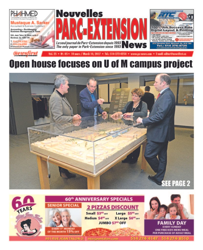 Front page image of the Parc-Extension News Volume 25-5