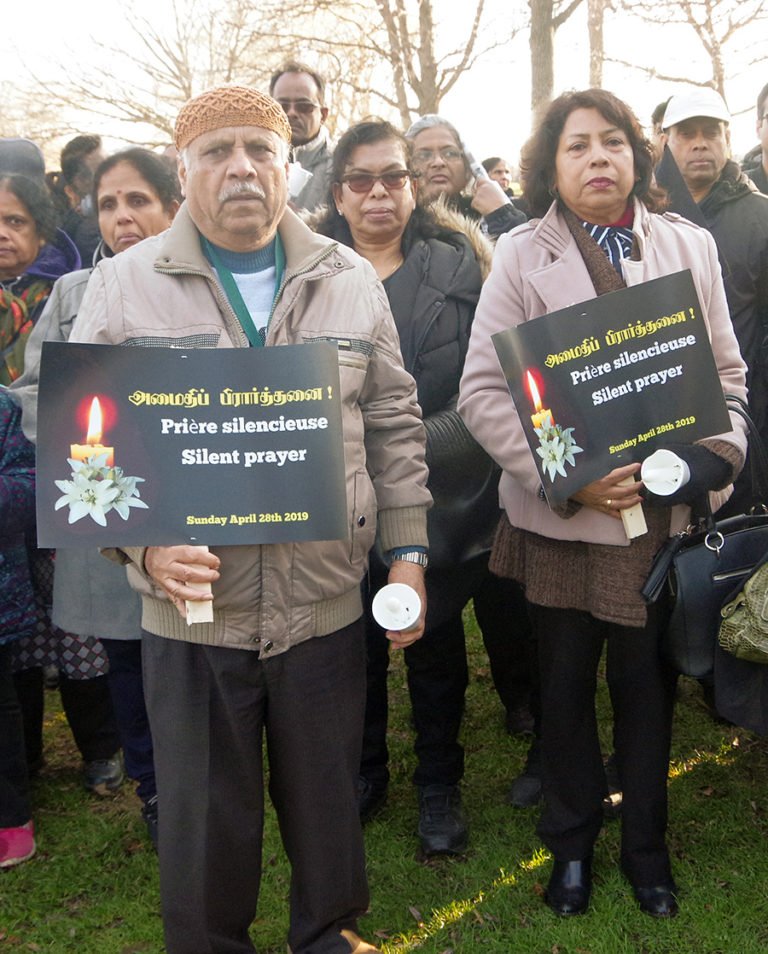 Memorial held in Jarry Park for Sri Lanka bombing victims