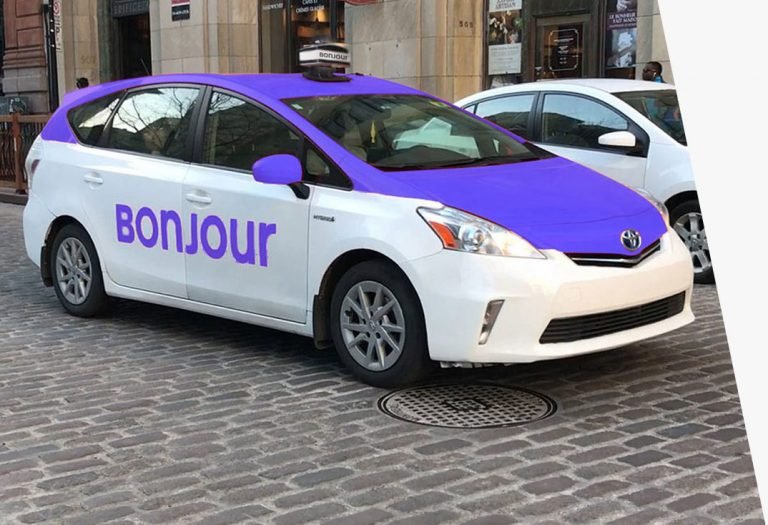 Cabbies get money to put BONJOUR on taxis